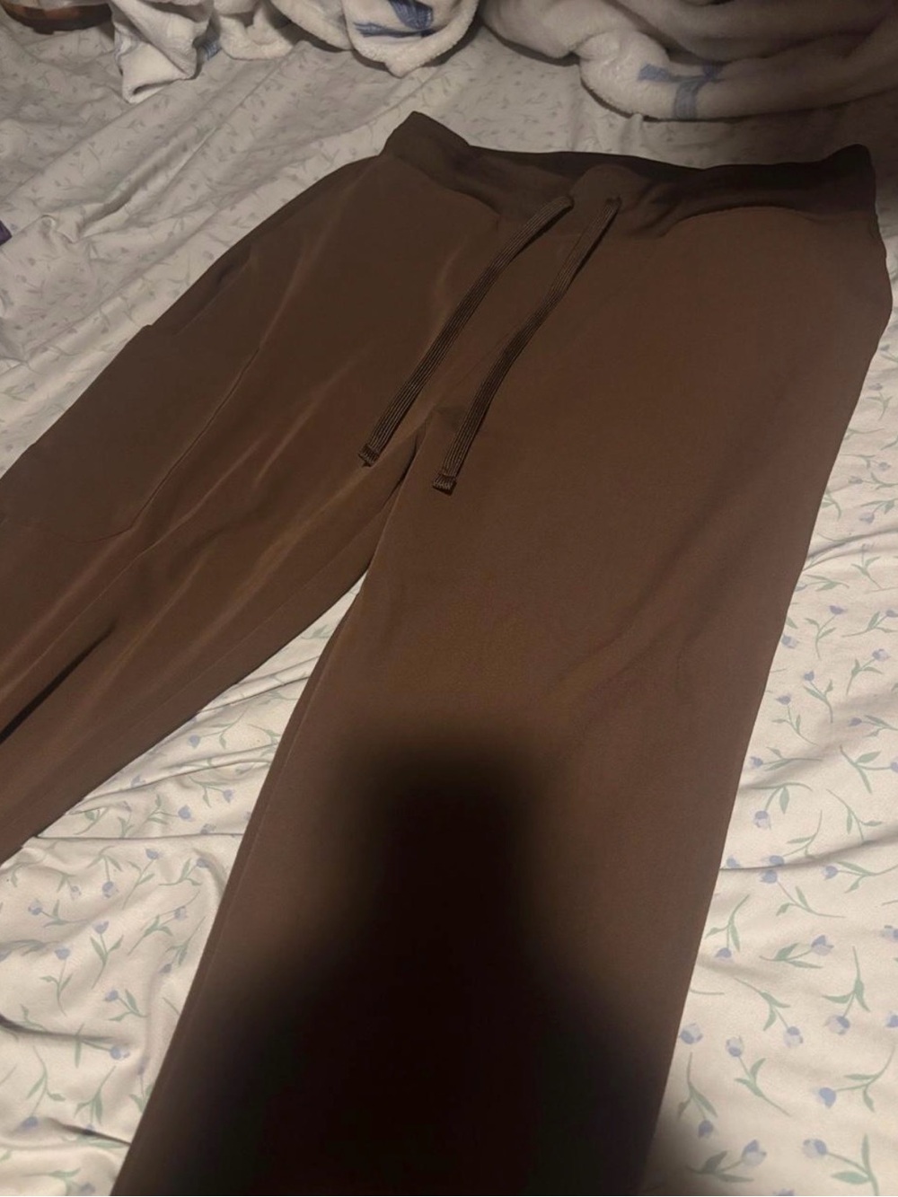 Woman Brown jogger scrub pants